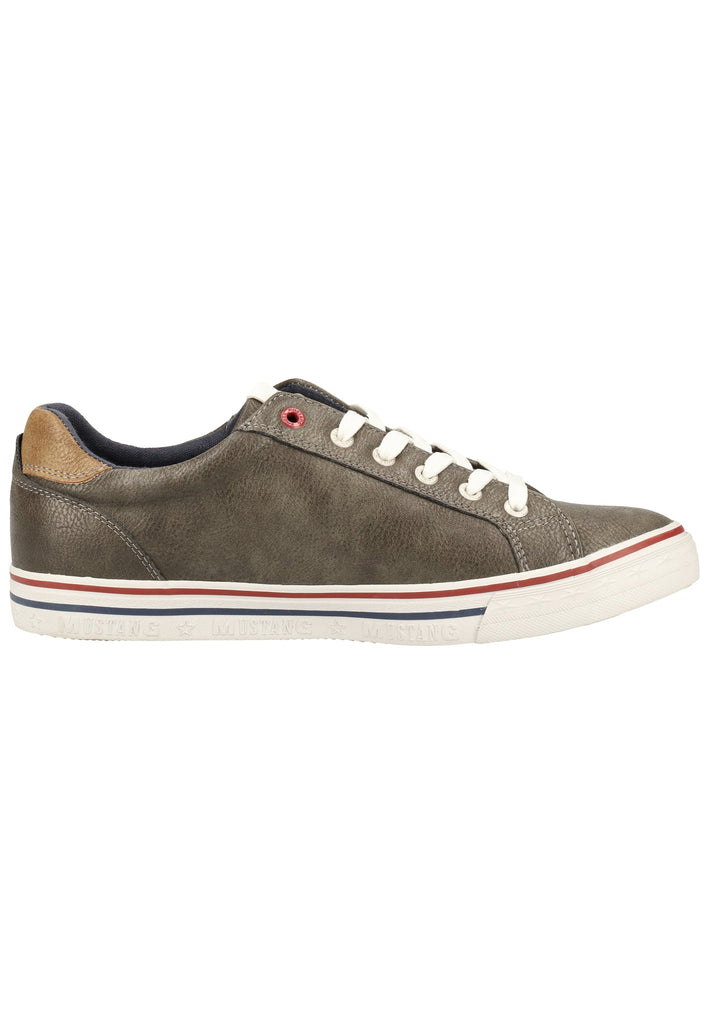 Mustang Halbschuhe Lederimitat Dunkelgrau - surf4shoes