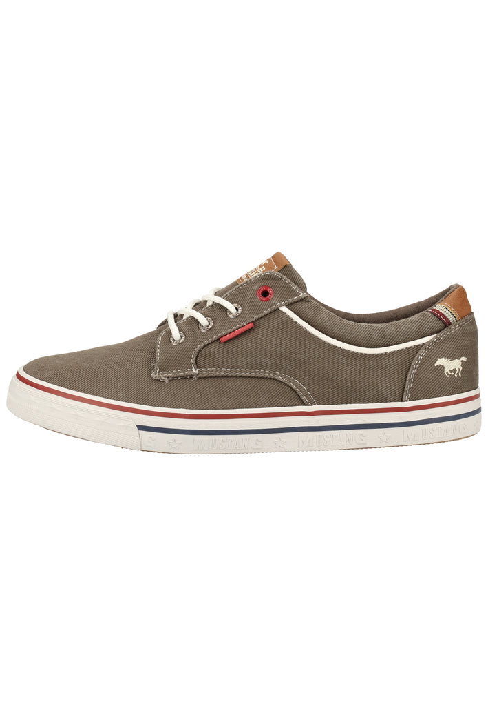 Mustang Halbschuhe Lederimitat/Textil Dunkelgrau - surf4shoes