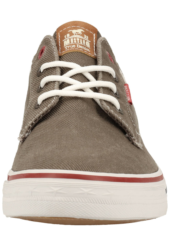 Mustang Halbschuhe Lederimitat/Textil Dunkelgrau - surf4shoes