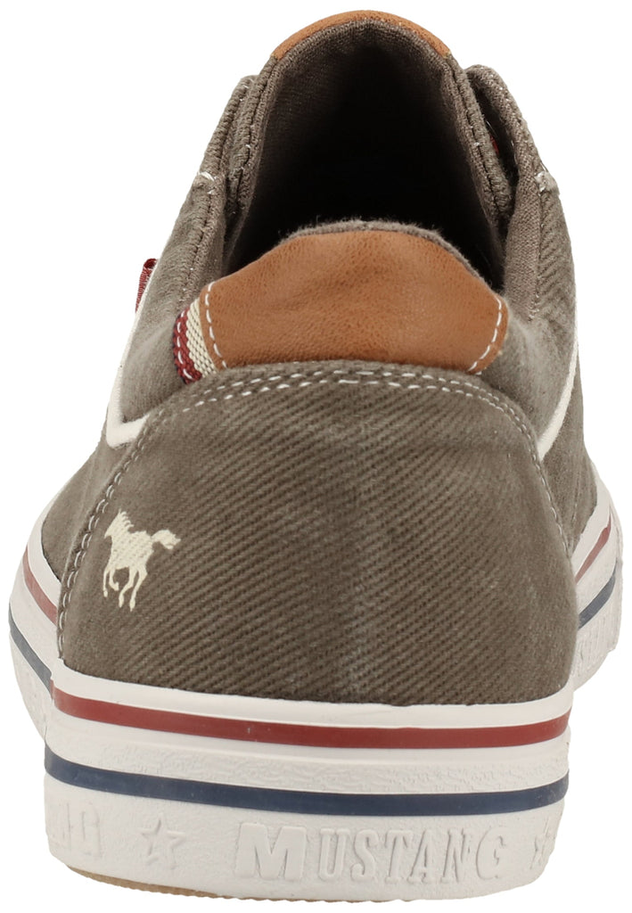 Mustang Halbschuhe Lederimitat/Textil Dunkelgrau - surf4shoes