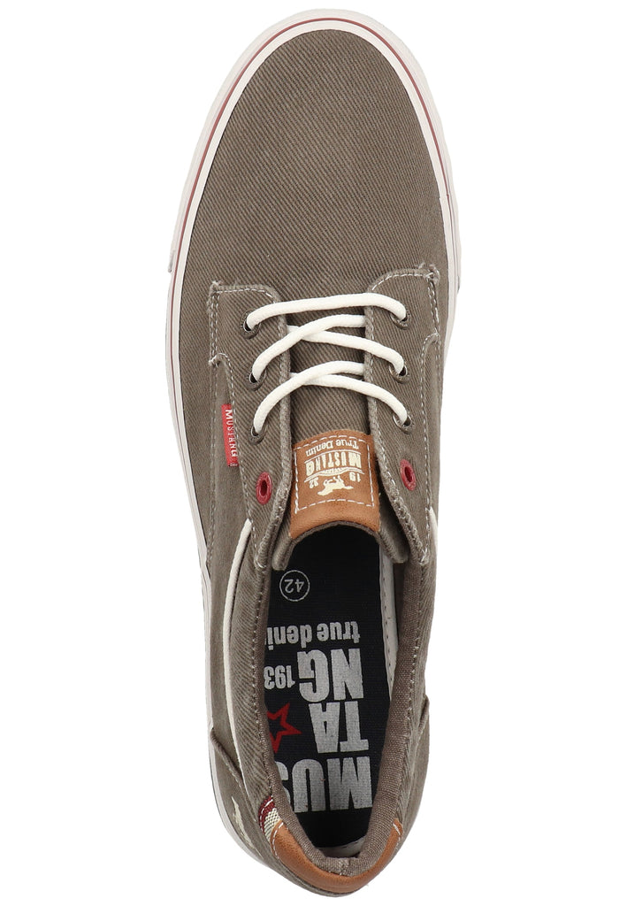 Mustang Halbschuhe Lederimitat/Textil Dunkelgrau - surf4shoes