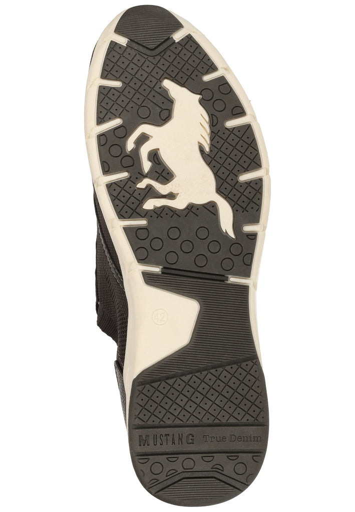 Mustang Halbschuhe Lederimitat/Textil Graphit - surf4shoes