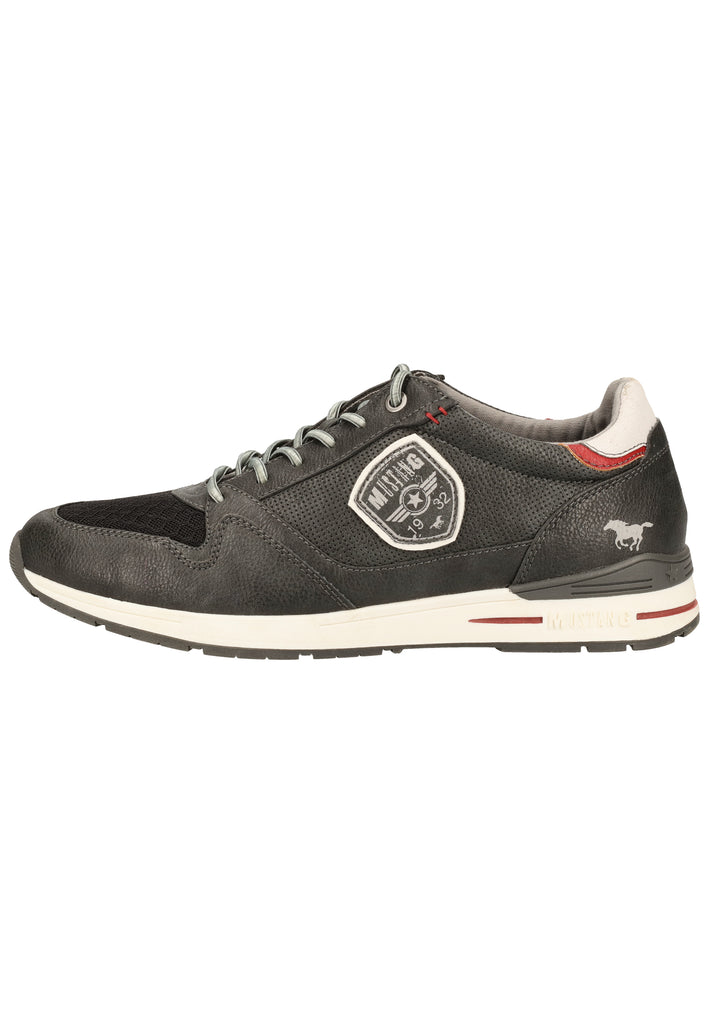 Mustang Halbschuhe Lederimitat/Textil Graphit - surf4shoes