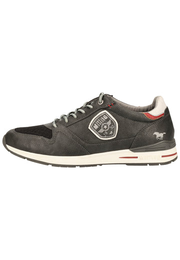 Mustang Halbschuhe Lederimitat/Textil Graphit - surf4shoes