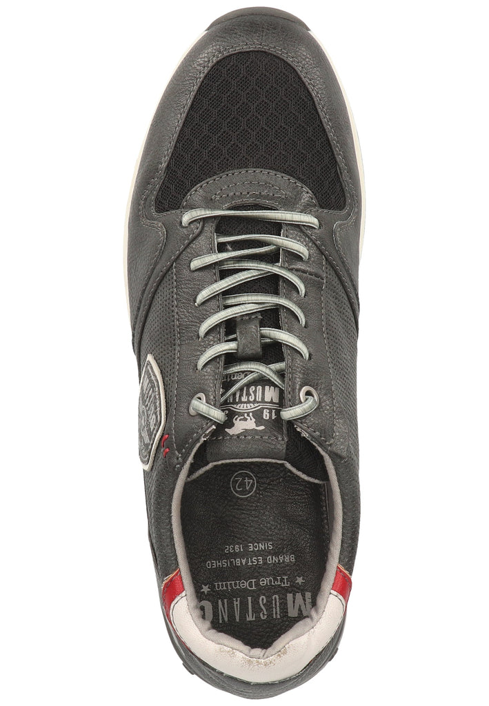 Mustang Halbschuhe Lederimitat/Textil Graphit - surf4shoes