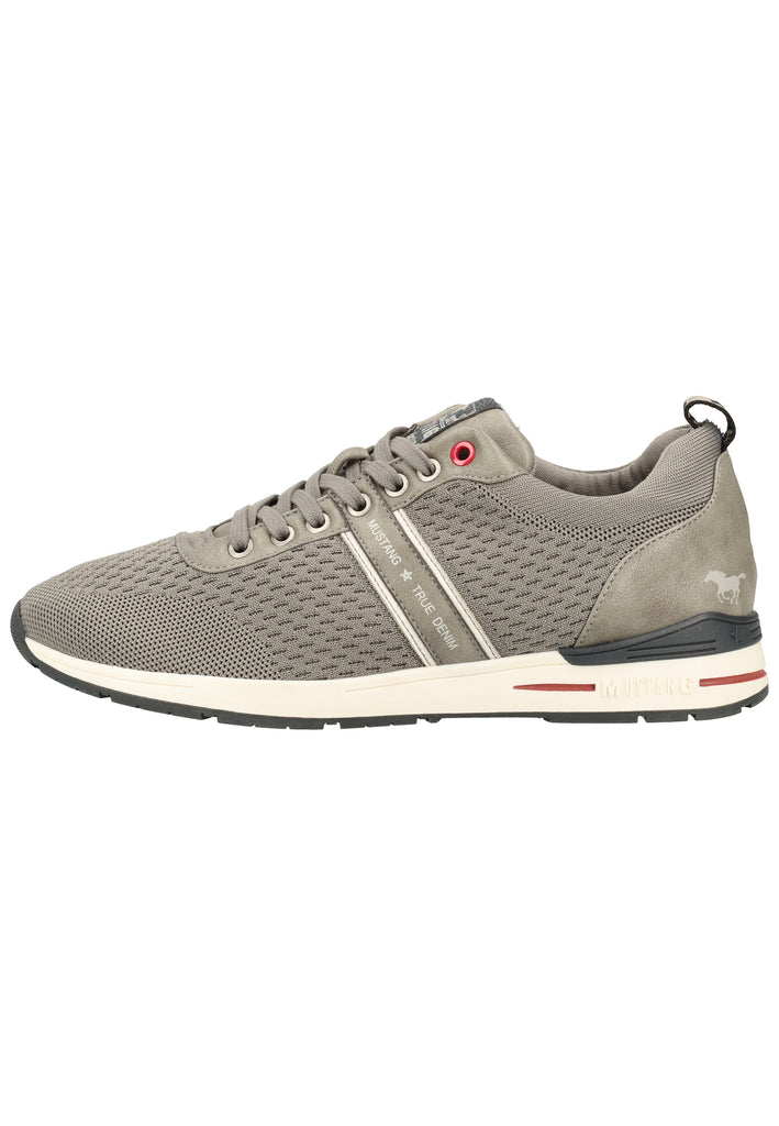 Mustang Halbschuhe Lederimitat/Textil Grau - surf4shoes