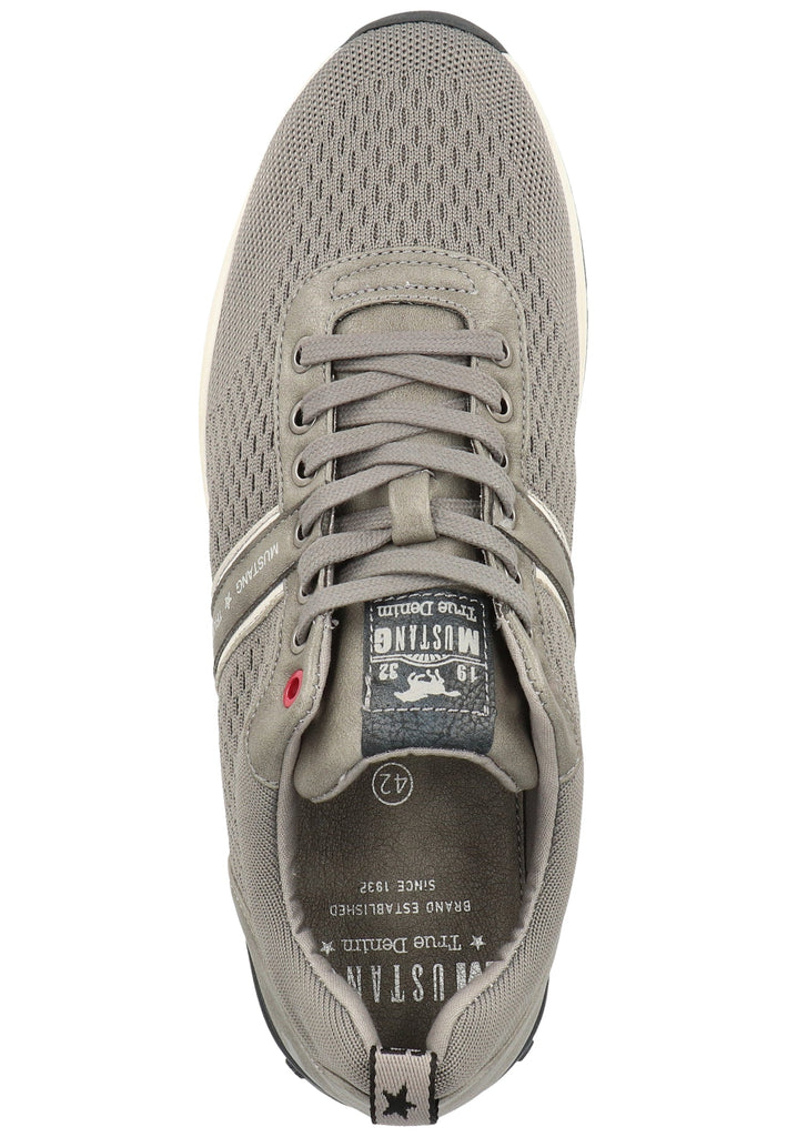 Mustang Halbschuhe Lederimitat/Textil Grau - surf4shoes