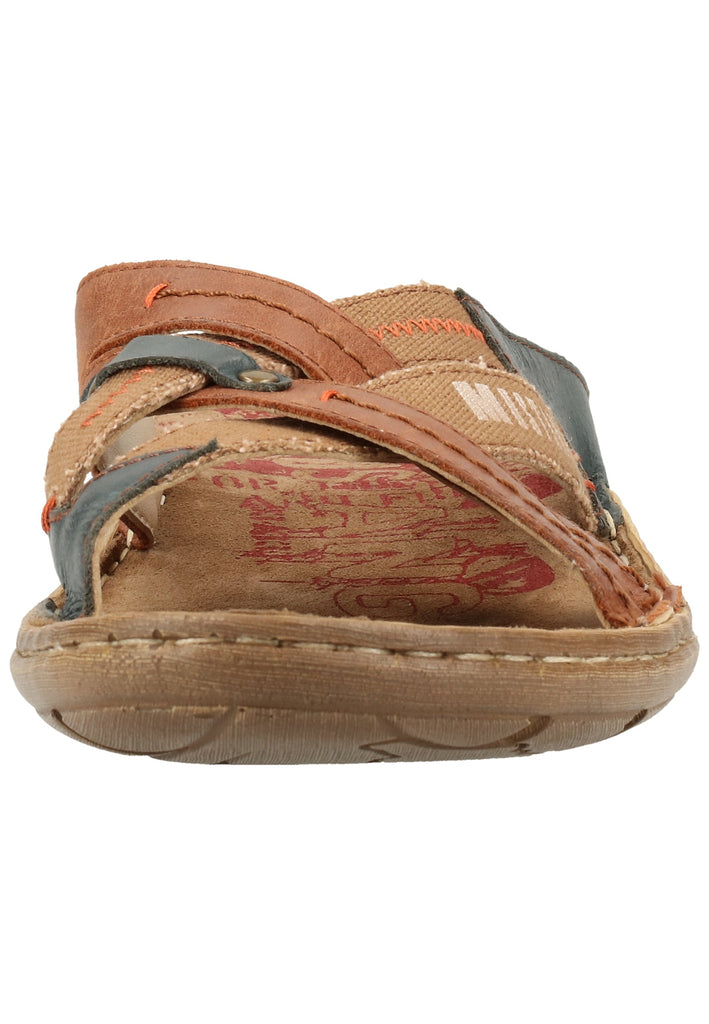 Mustang Pantoletten Leder/Textil Kastanie - surf4shoes