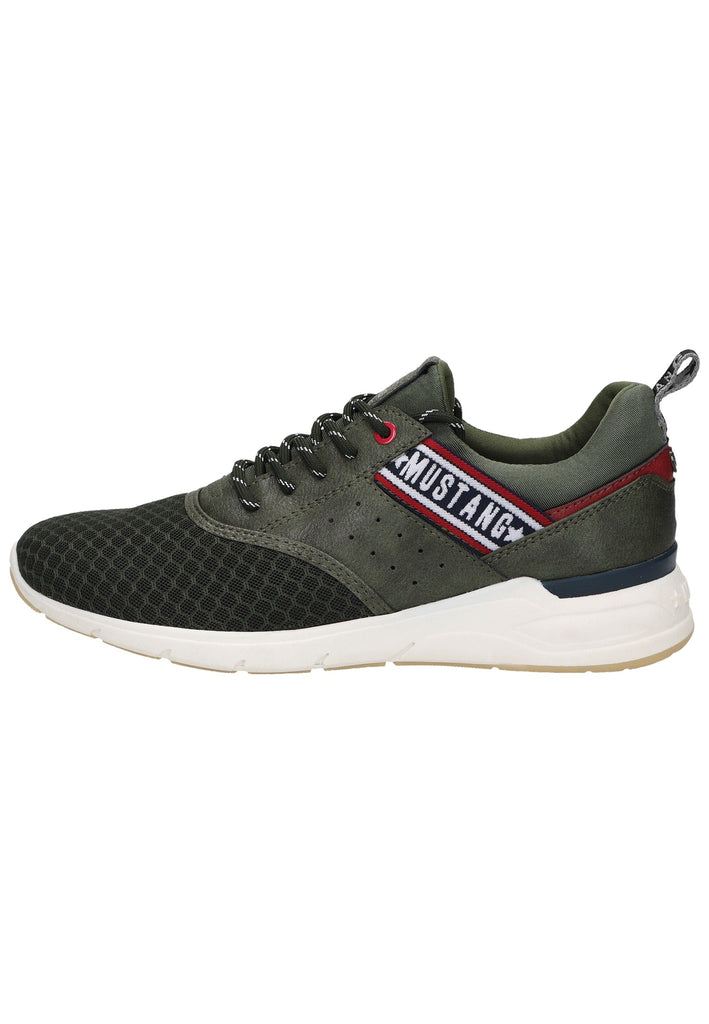 Mustang Sneaker Lederimitat/Textil Oliv - surf4shoes