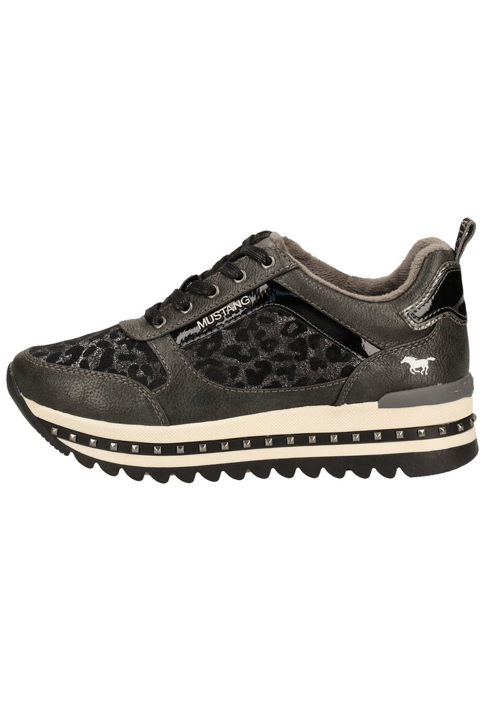 Mustang Sneaker Lederimitat/Textil Graphit - surf4shoes