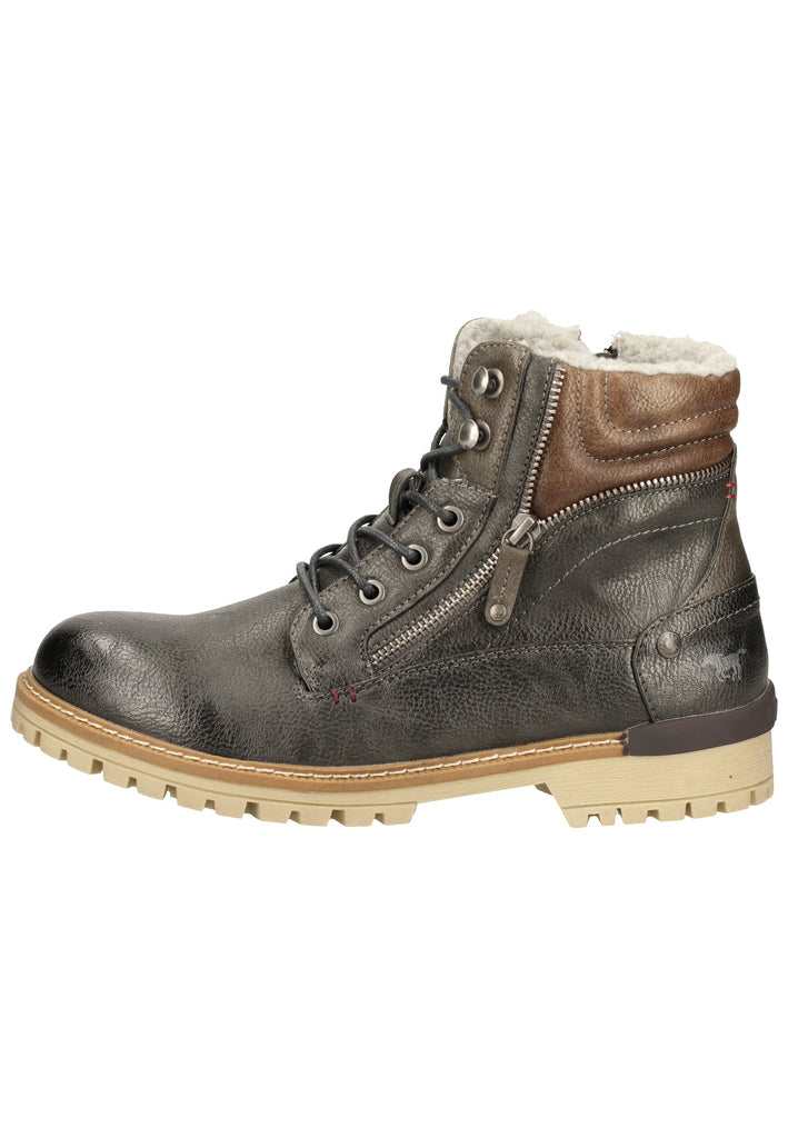 Mustang Stiefelette Lederimitat Graphit Warmfutter - surf4shoes