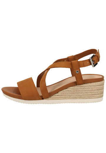Geox Sandalen Leder Cognac - surf4shoes