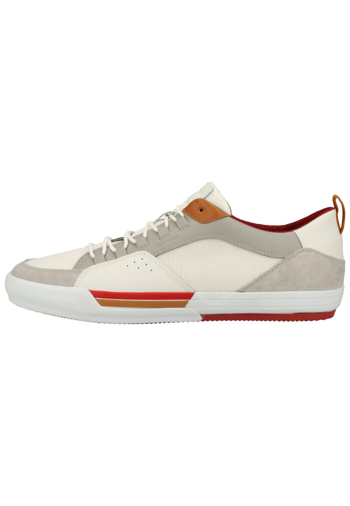 Geox Sneaker Leder/Textil Hellgrau/Weiß - surf4shoes