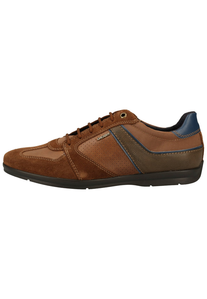 Geox Sneaker Leder/Synthetik Braun - surf4shoes