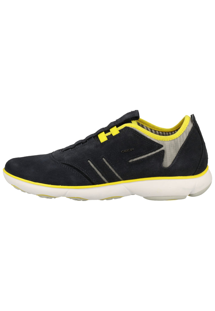 Geox Sneaker Veloursleder/Textil Navy/Gelb - surf4shoes
