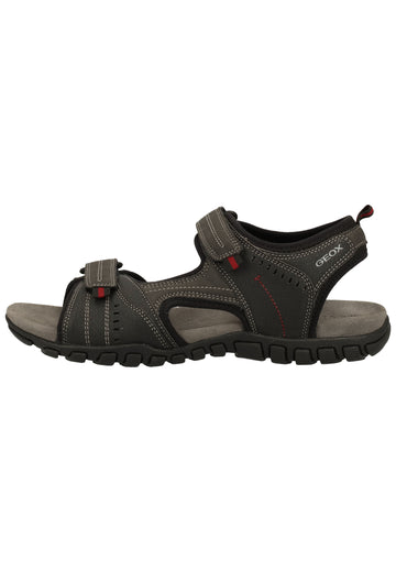 Geox Sandalen Lederimitat/Textil Schwarz - surf4shoes