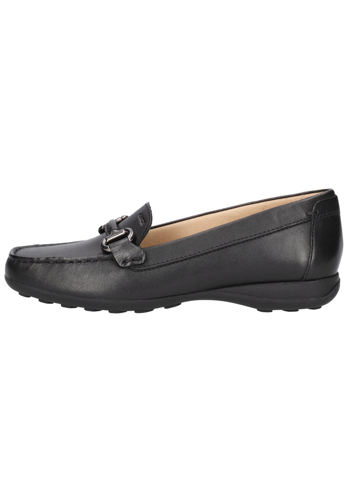 Geox Mokassin Leder Schwarz - surf4shoes