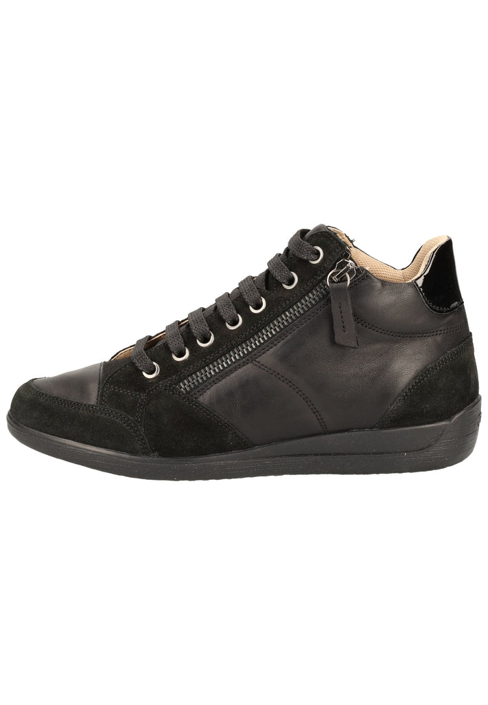 Geox Sneaker Leder/Synthetik Schwarz - surf4shoes