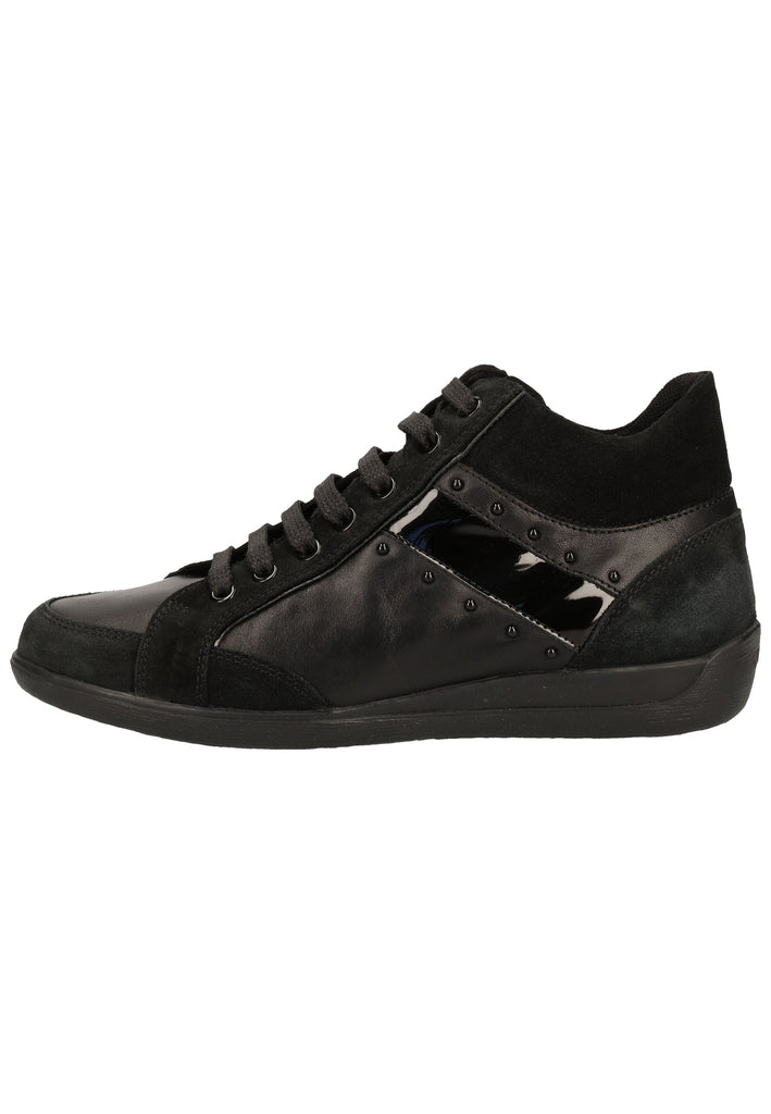 Geox Sneaker Leder/Synthetik Schwarz - surf4shoes
