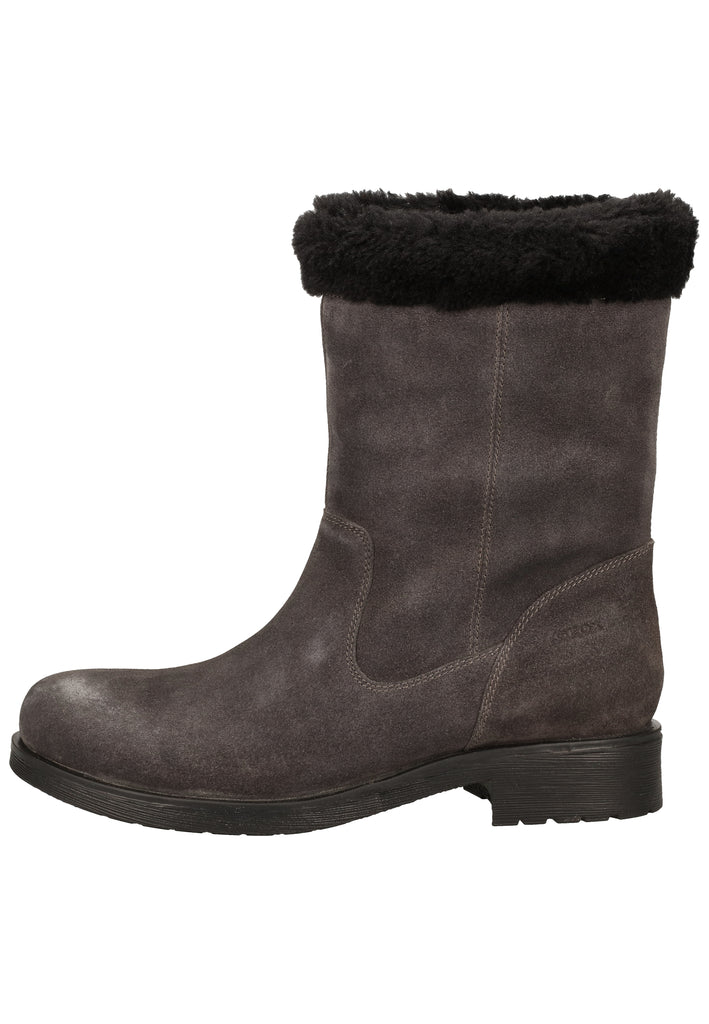 Geox Stiefelette Leder/Textil Anthrazit Warmfutter - surf4shoes