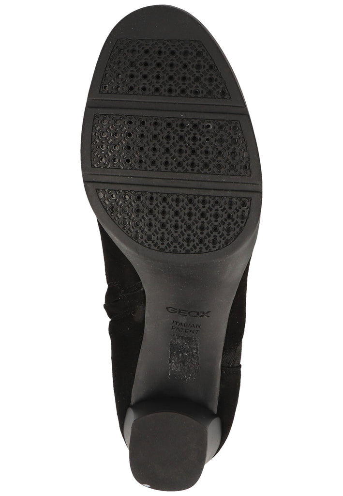 Geox Stiefelette Veloursleder Schwarz - surf4shoes