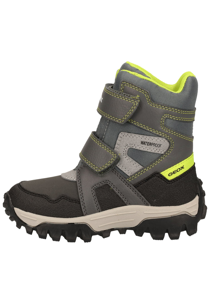 Geox Stiefel Lederimitat/Mesh Grau/Gelb - surf4shoes