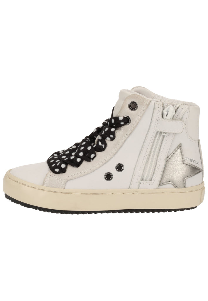 Geox Sneaker Leder/Synthetik Weiß - surf4shoes