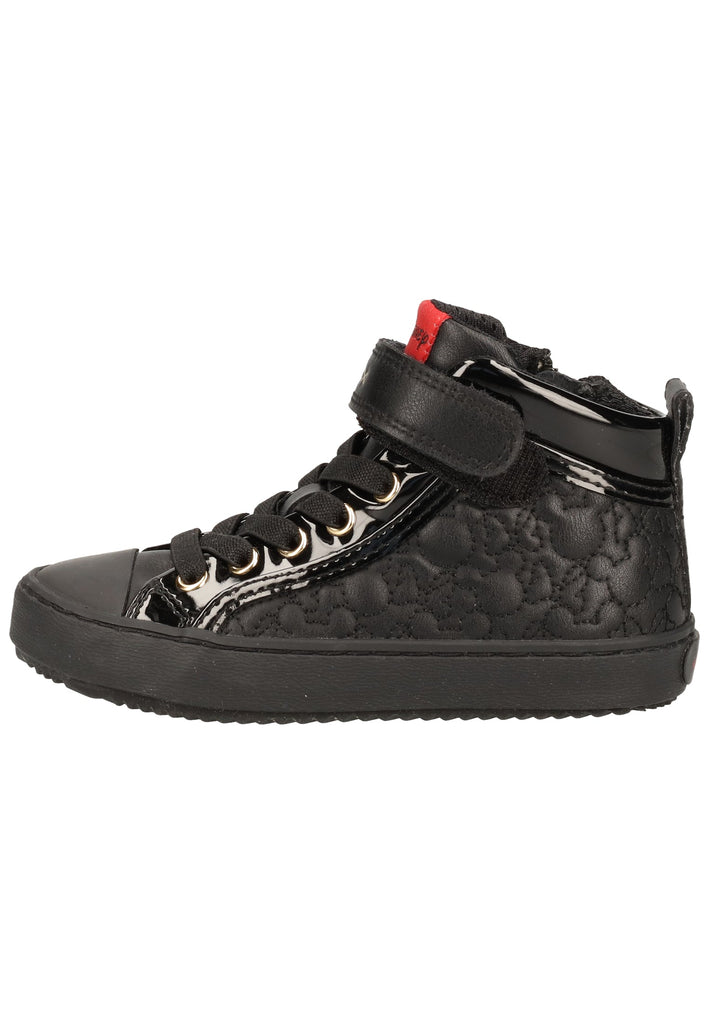 Geox Sneaker Lederimitat Schwarz - surf4shoes