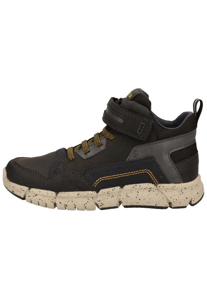 Geox Stiefelette Lederimitat/Mesh Schwarz Kombi - surf4shoes