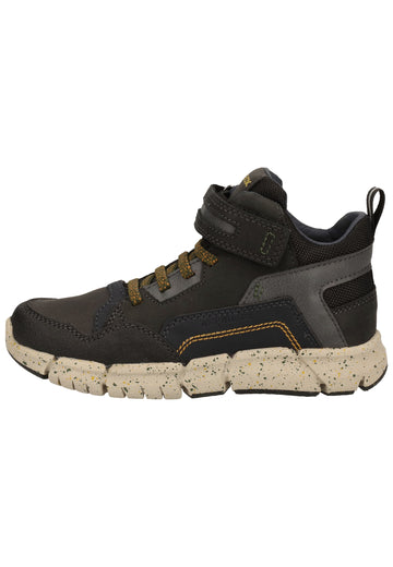 Geox Stiefelette Lederimitat/Mesh Schwarz Kombi - surf4shoes