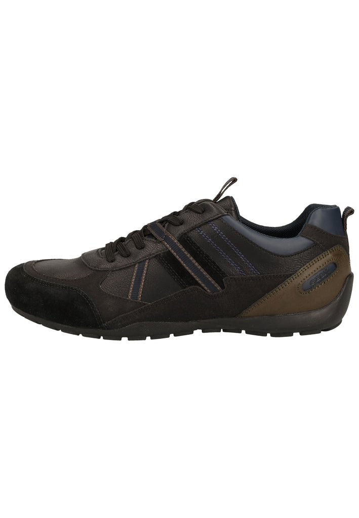 Geox Sneaker Leder/Synthetik Schwarz - surf4shoes