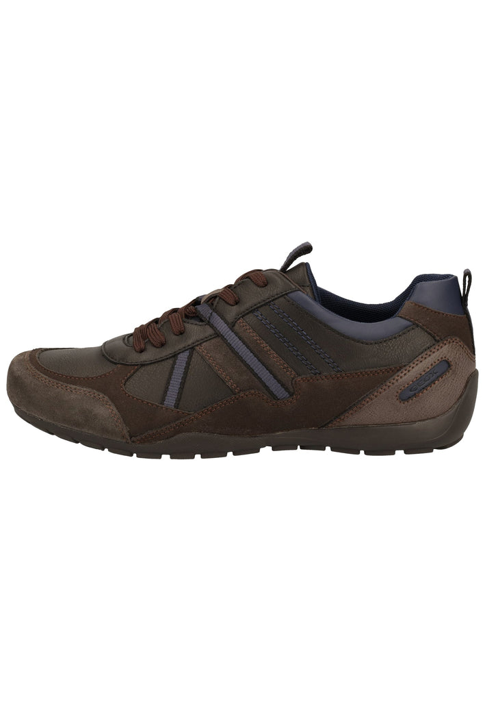 Geox Sneaker Leder/Synthetik Braun/Grau - surf4shoes