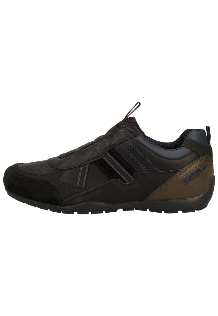 Geox Sneaker Leder/Synthetik Schwarz - surf4shoes