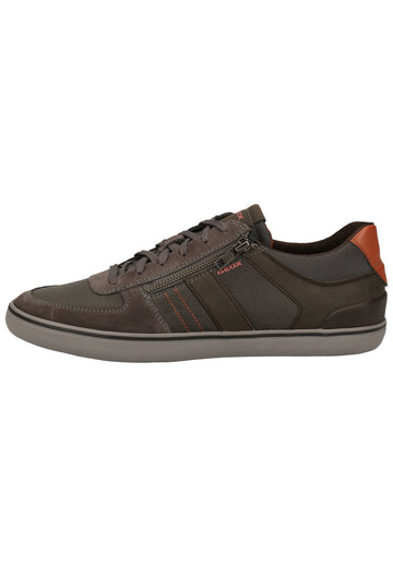 Geox Sneaker Leder/Mesh Anthrazit - surf4shoes