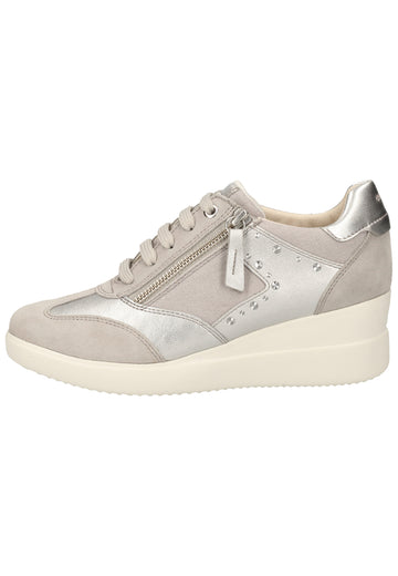 Geox Sneaker Leder/Synthetik Hellgrau - surf4shoes