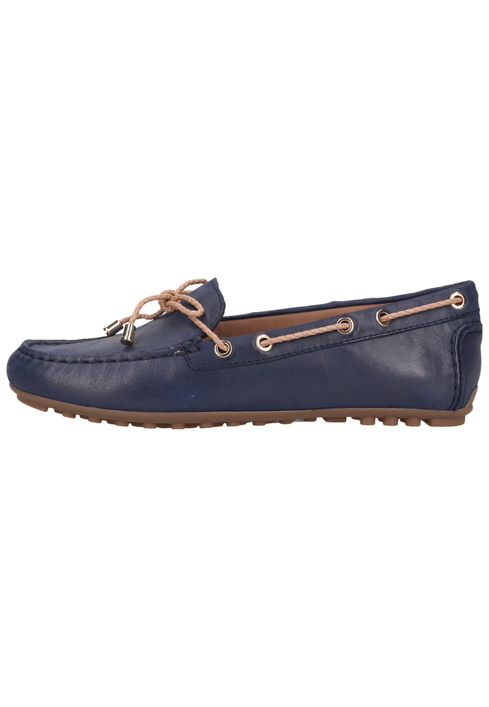 Geox Mokassin Leder/Synthetik Blau/Sand - surf4shoes