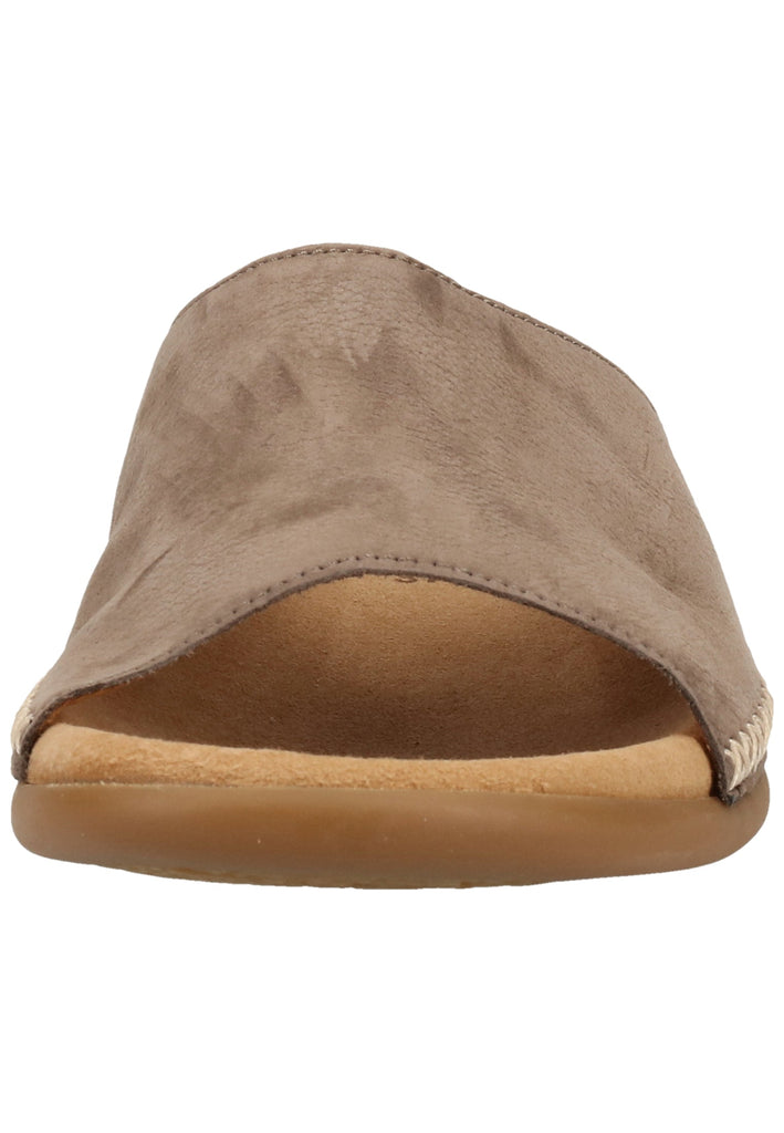 Gabor Pantoletten Nubukleder Fumo - surf4shoes