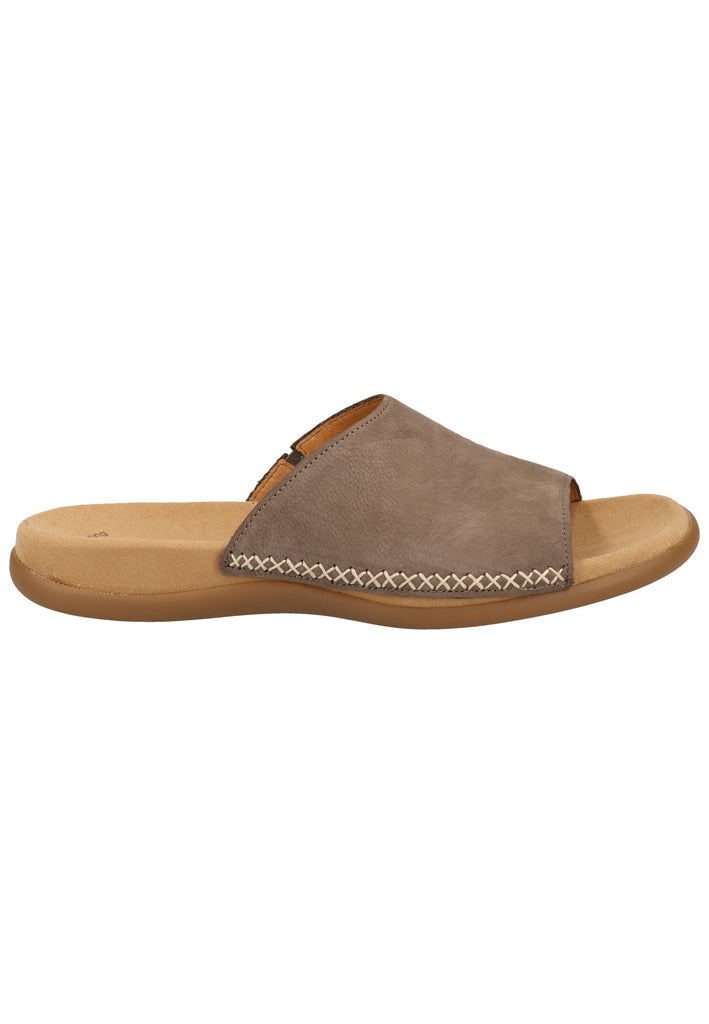 Gabor Pantoletten Nubukleder Fumo - surf4shoes