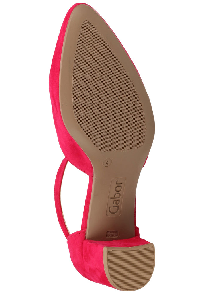 Gabor Sandalen Veloursleder Fuchsia - surf4shoes