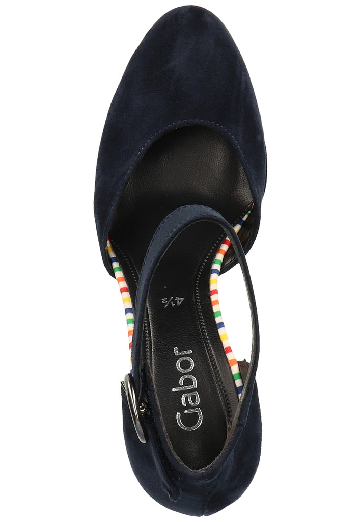 Gabor Sandalen Lederimitat Blau - surf4shoes