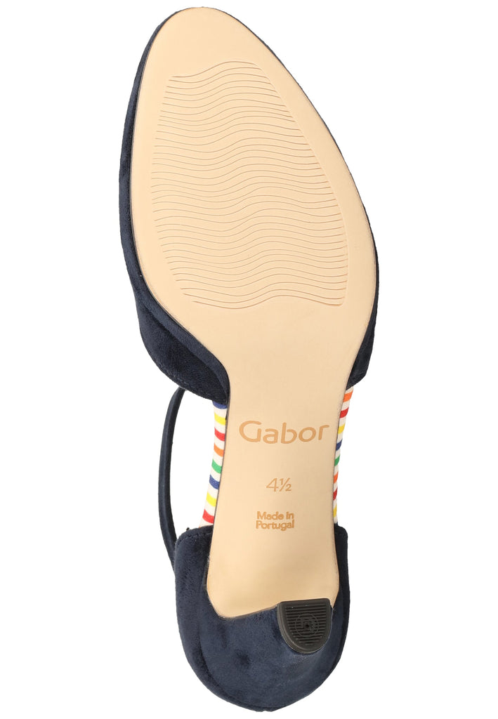 Gabor Sandalen Lederimitat Blau - surf4shoes