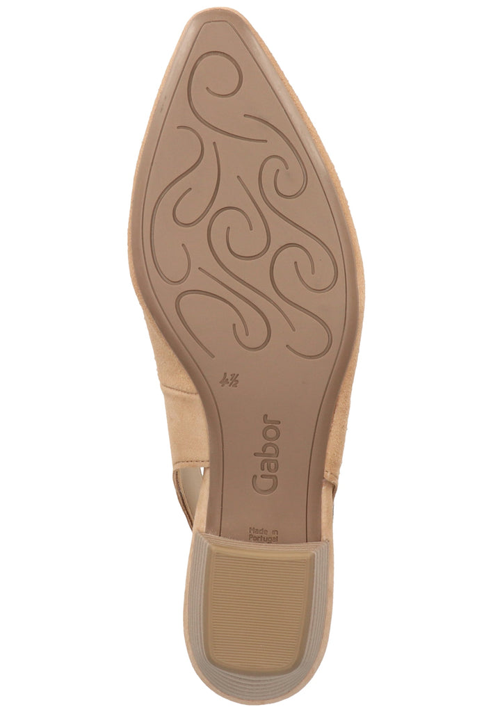 Gabor Pumps Samt Caramel - surf4shoes
