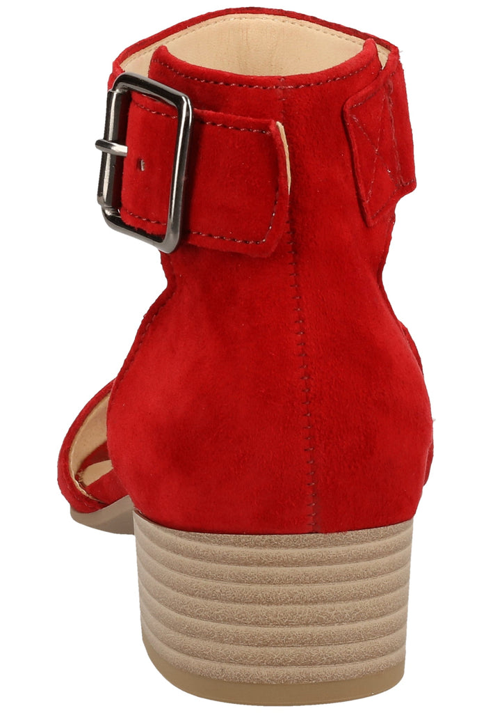 Gabor Sandalen Veloursleder Rubinrot - surf4shoes