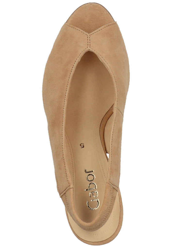 Gabor Pumps Leder Caramel - surf4shoes