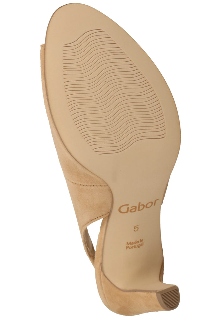 Gabor Pumps Leder Caramel - surf4shoes