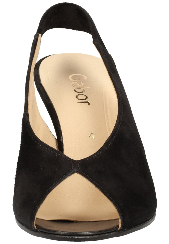 Gabor Pumps Lederimitat Schwarz - surf4shoes