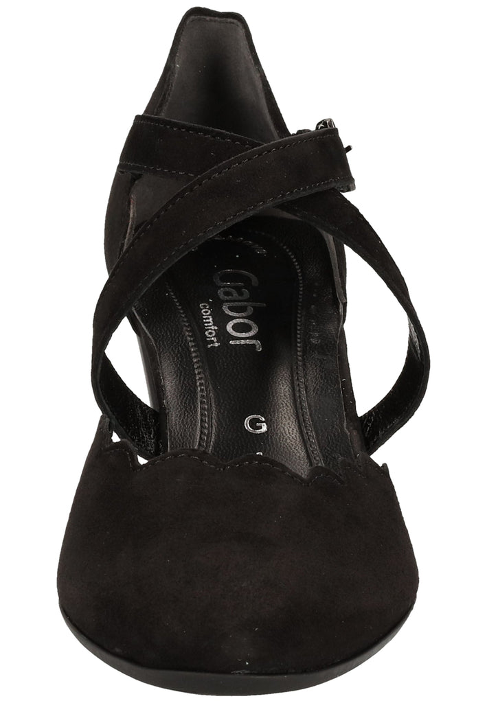 Gabor Pumps Lederimitat Schwarz - surf4shoes