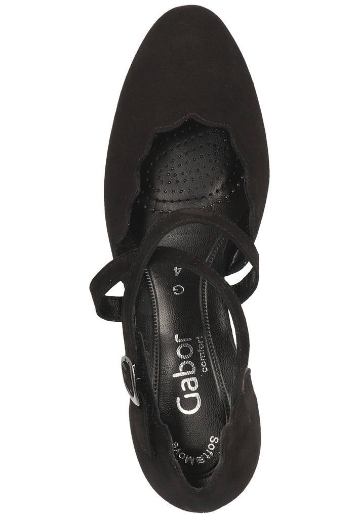 Gabor Pumps Lederimitat Schwarz - surf4shoes