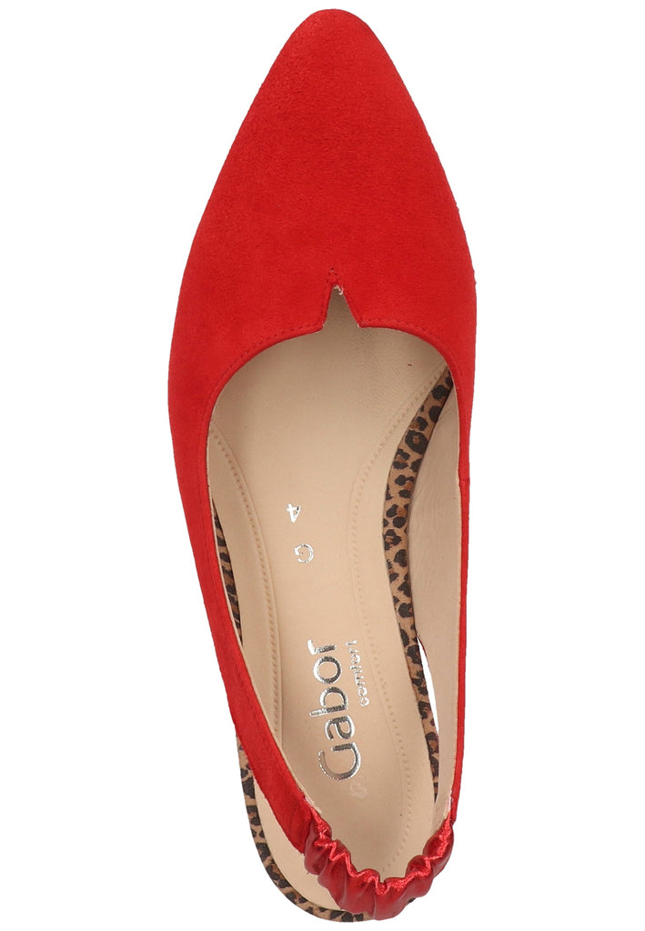 Gabor Pumps Lederimitat Rot - surf4shoes