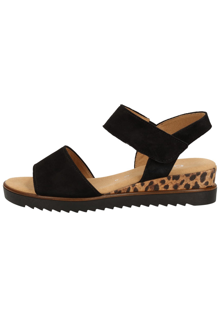 Gabor Sandalen Leder Schwarz - surf4shoes